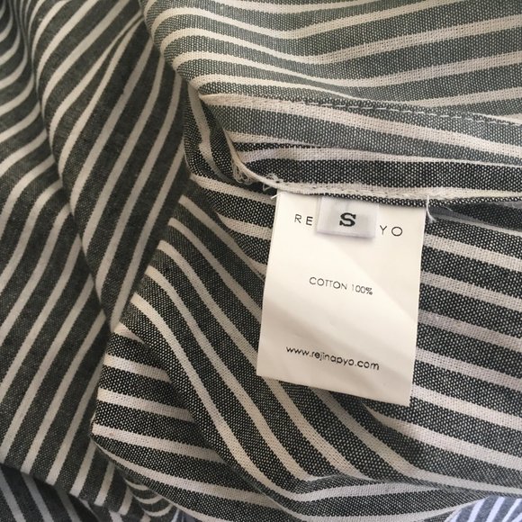 Rejina Pyo Striped Button Front Dress Size S - Picture 11 of 11